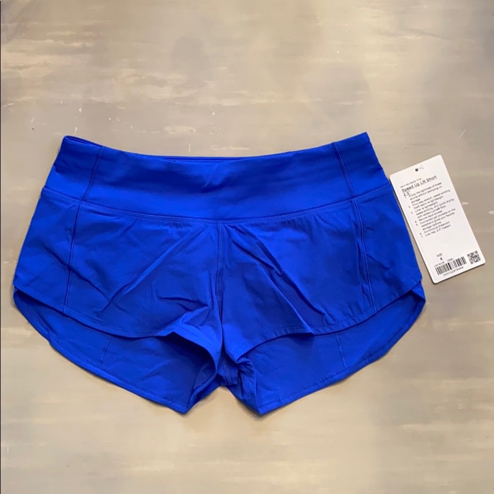 NWT Lululemon Speed Up Shorts 2.5” Cerulean Blue 4